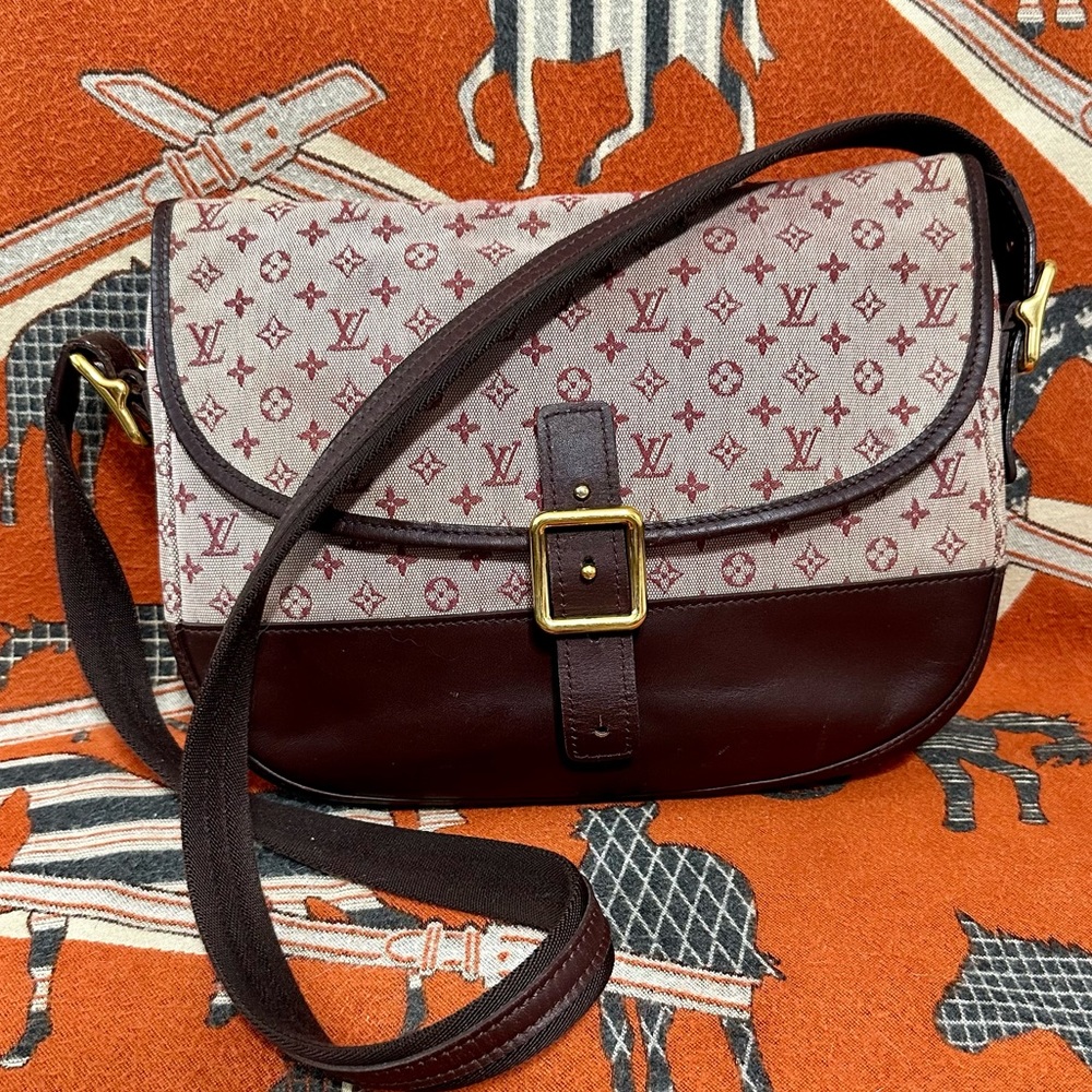 LOUIS VUITTON ❤️🌟 MINI LIN BELANGER RED CROSSBODY BAG ⭐️
